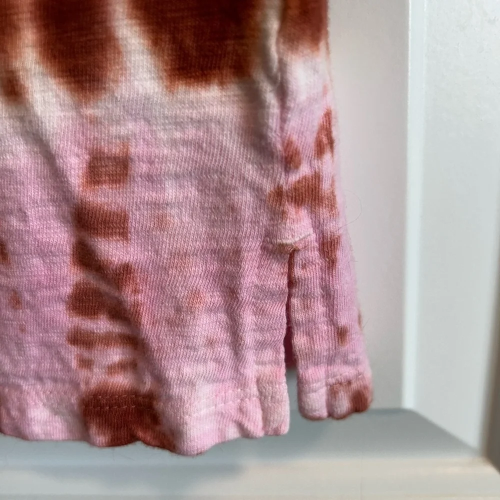 Universal Thread Tie-Dye Muscle Tee - Pink and Brown - Picture 3 of 5